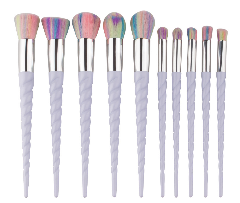 Unicorn Brushes - 10 Piece Pro Makeup Brush Set