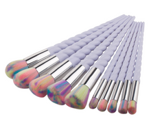 Unicorn Brushes - 10 Piece Pro Makeup Brush Set