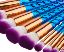Unicorn Brushes - 10 Piece Pro Makeup Brush Set