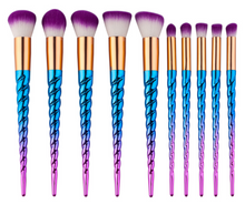 Unicorn Brushes - 10 Piece Pro Makeup Brush Set